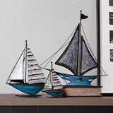 Load image into Gallery viewer, Iron sailboat ornaments - MinimalVue