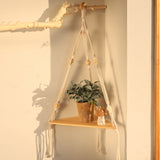 Load image into Gallery viewer, Macrame  wooden hangers  Decor - MinimalVue