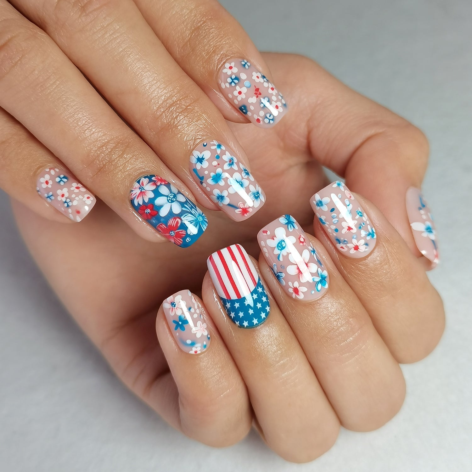 Gel Press On Nails 16 Sizes-32 Pcs Kit X004MHE0AT