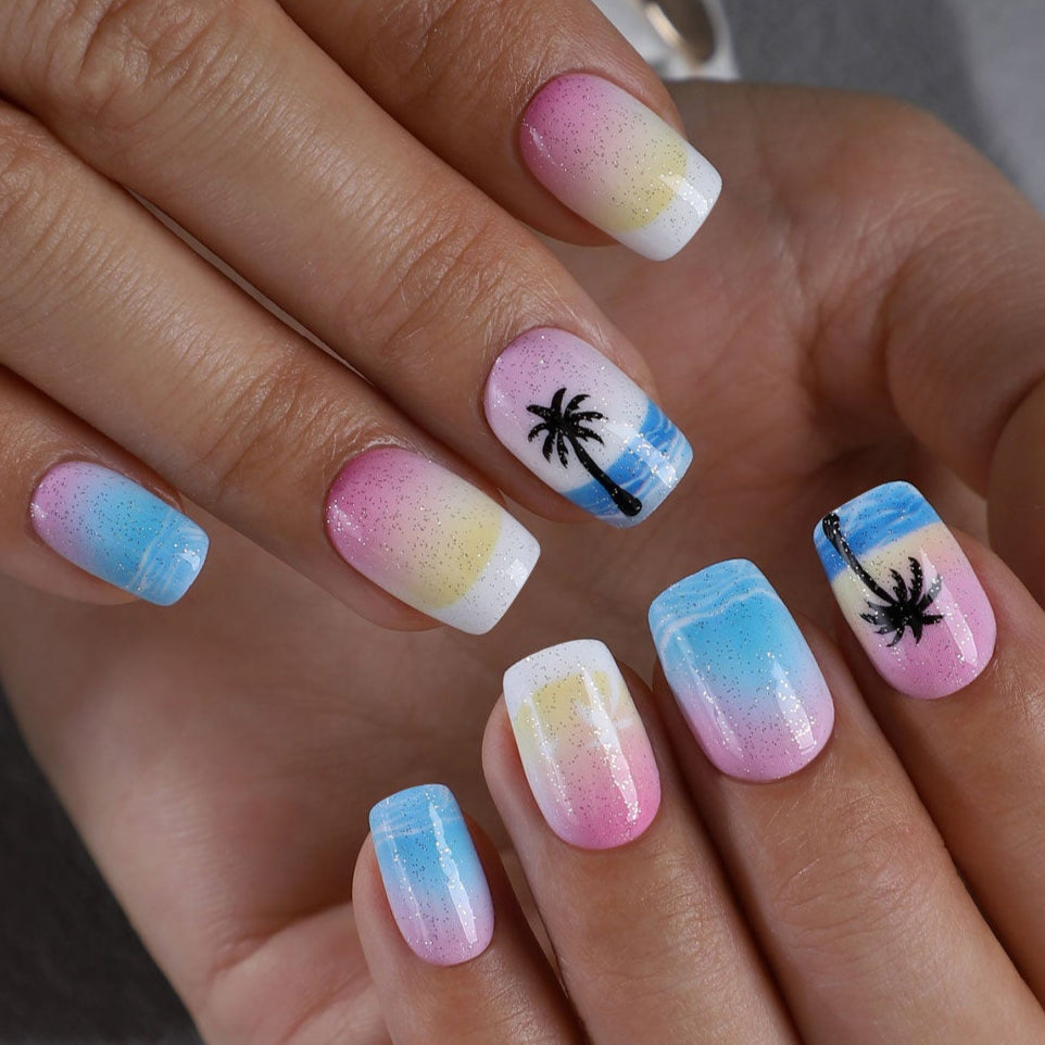 Kit de 32 faux ongles en gel, 16 tailles, X004O3JIMV