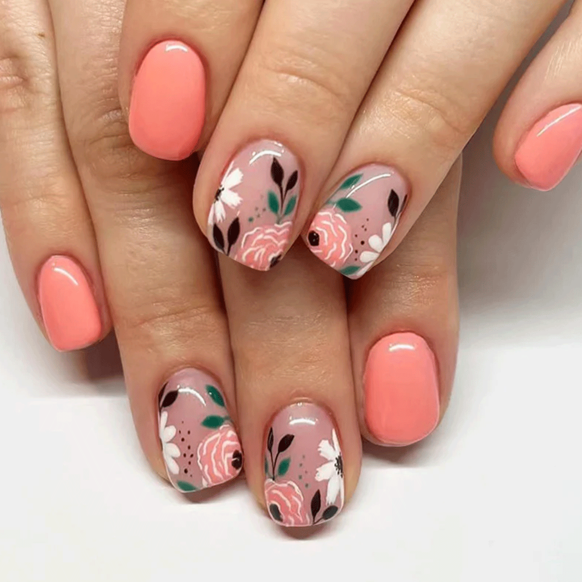 15 Sizes-30 Pcs Acrylic Press On Nails W856
