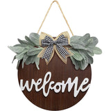 Load image into Gallery viewer, Welcome Wreath Sign - MinimalVue