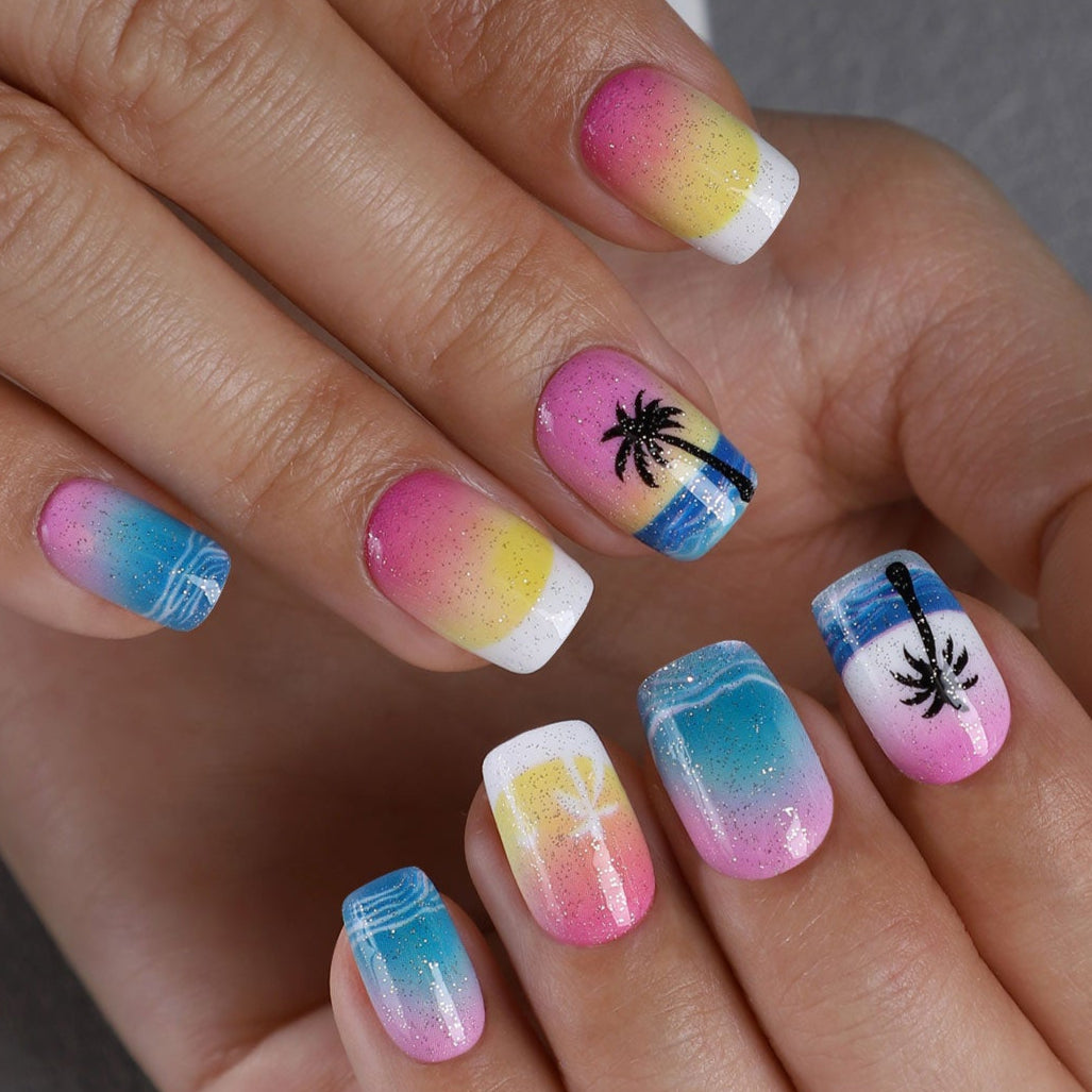 Kit de 32 faux ongles en gel, 16 tailles, X004O3JIMV