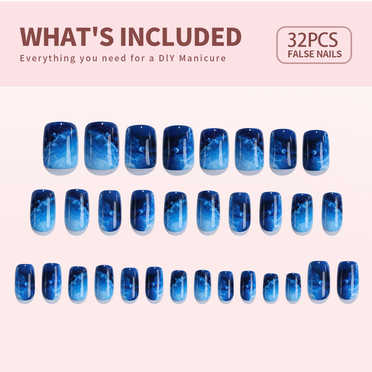Weekly deals Gel Press On Nails 16 Sizes-32 Pcs Kit X004O2YY03