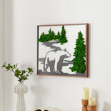 Load image into Gallery viewer, Bear Metal Art Moss Wall Decor - MinimalVue