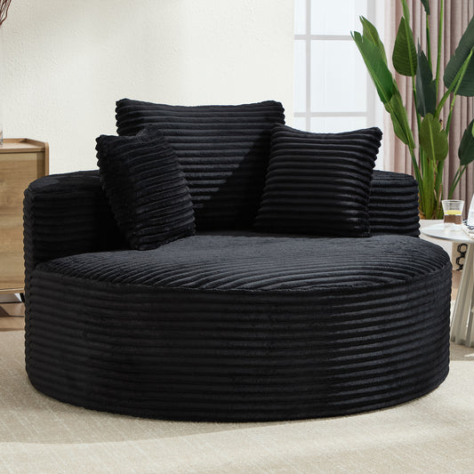 Round Cloud Sofa Bed Memory Foam with Pillows