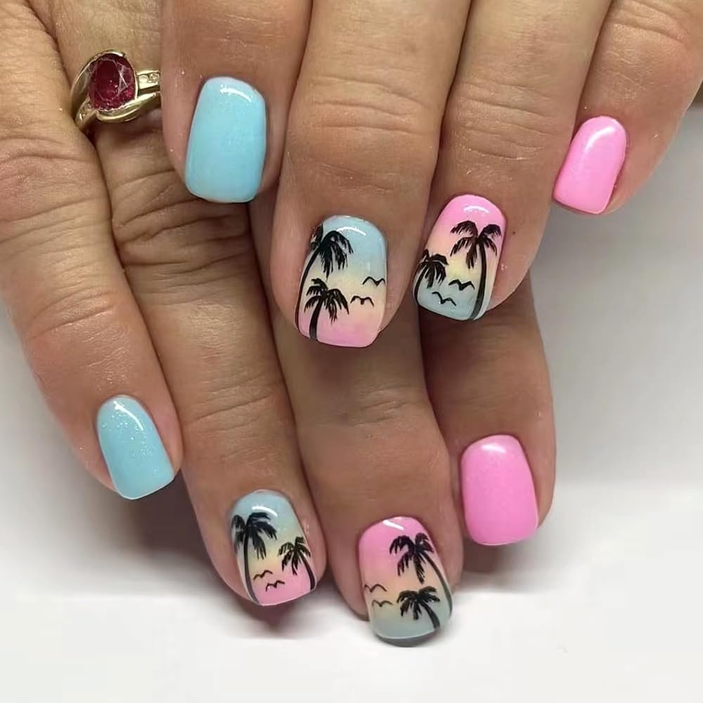 Kit de 32 faux ongles en gel, 16 tailles, X004OY60LH