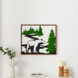 Load image into Gallery viewer, Bear Metal Art Moss Wall Decor - MinimalVue