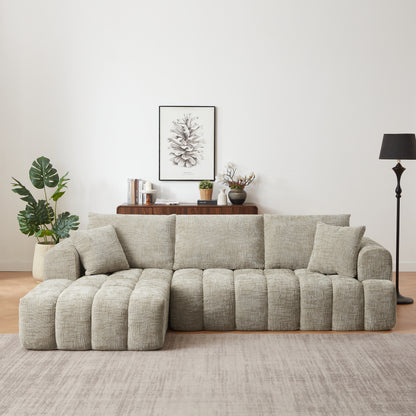 L-Shape Luxury Chenille Sectional Sofa