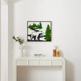 Load image into Gallery viewer, Bear Metal Art Moss Wall Decor - MinimalVue