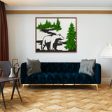 Load image into Gallery viewer, Bear Metal Art Moss Wall Decor - MinimalVue