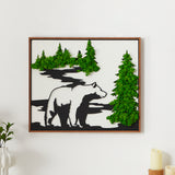 Load image into Gallery viewer, Bear Metal Art Moss Wall Decor - MinimalVue