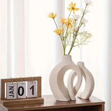 Load image into Gallery viewer, Hollow  Ceramic Vase Set of 2 - MinimalVue