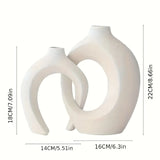 Load image into Gallery viewer, Hollow  Ceramic Vase Set of 2 - MinimalVue