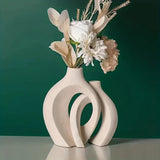 Load image into Gallery viewer, Hollow  Ceramic Vase Set of 2 - MinimalVue