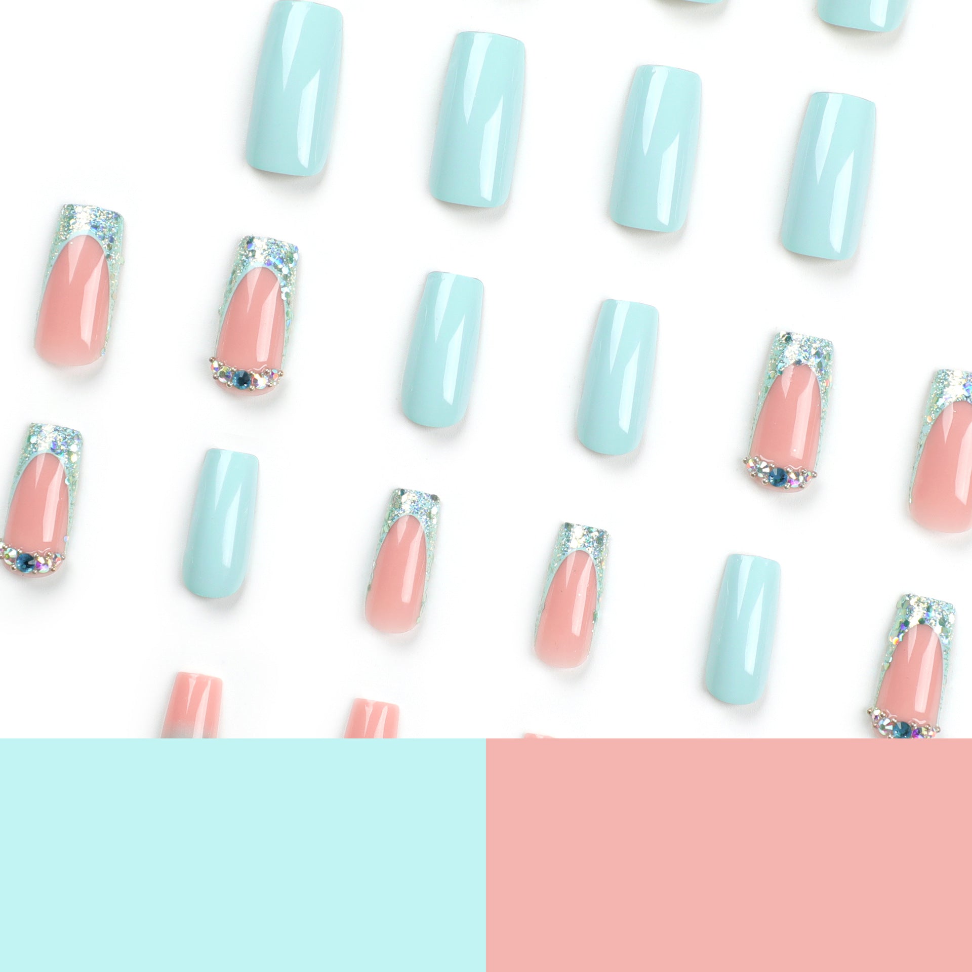 15 Sizes-30 Pcs Acrylic Press On Nails JP2811