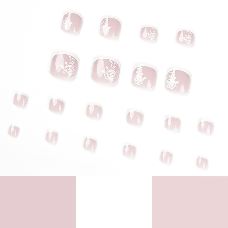 32 Pcs-16 Sizes Kit Press On Toe nails X004Q1O3XF