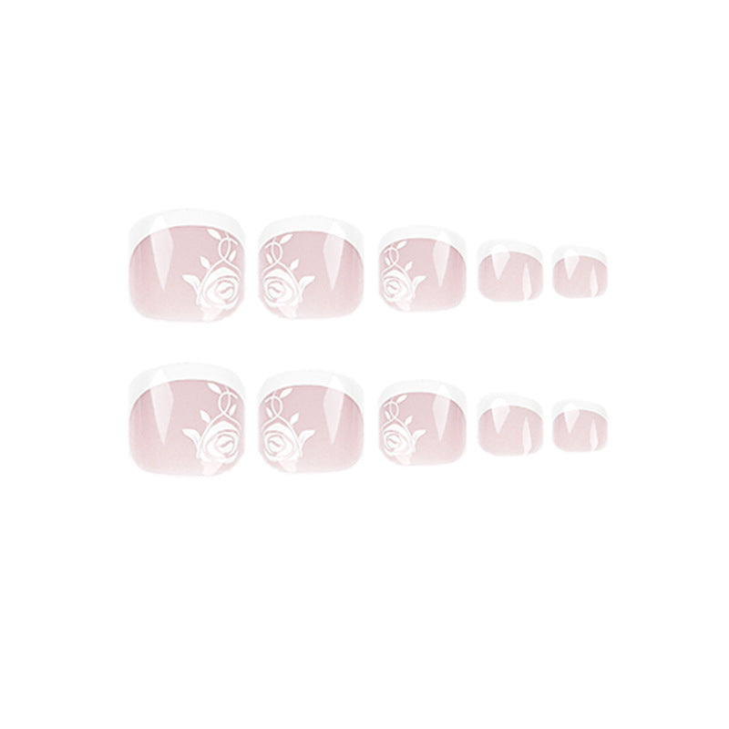 32 Pcs-16 Sizes Kit Press On Toe nails X004Q1O3XF