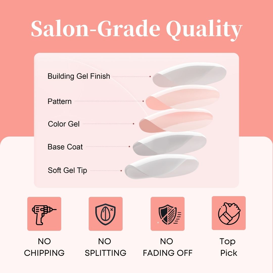 Weekly deals Gel Press On Nails 16 Sizes-32 Pcs Kit W014 HM-5