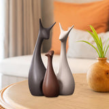 Load image into Gallery viewer, Ceramic ornaments for the family of three deer - MinimalVue