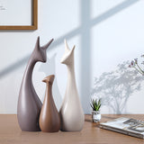 Load image into Gallery viewer, Ceramic ornaments for the family of three deer - MinimalVue