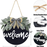 Load image into Gallery viewer, Welcome Wreath Sign - MinimalVue