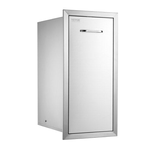 Pull-out trash drawer with stainless steel sliding rails