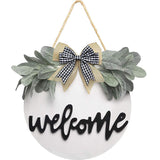 Load image into Gallery viewer, Welcome Wreath Sign - MinimalVue