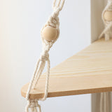 Load image into Gallery viewer, Macrame  wooden hangers  Decor - MinimalVue